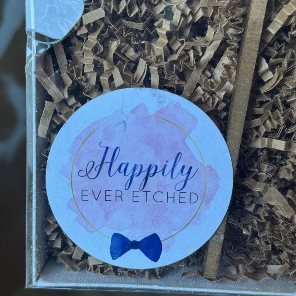 'Best Day Ever' Cake Topper - Gold /Wood